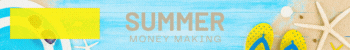 DAC Summer Recruit Blue Hat Start Your Business Summer Beach Banner