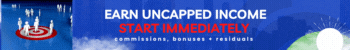 DAC Earn uncapped income blue banner
